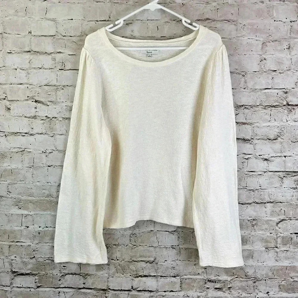Texture & Thread by Madewell Puff ShoulderTop L - Picture 2 of 11